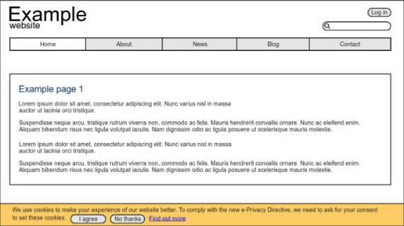 Eu cookies compliance