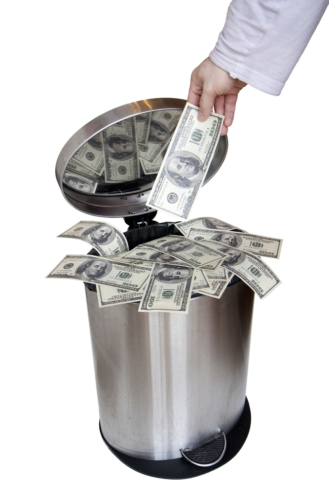 Money Garbage Shutterstock