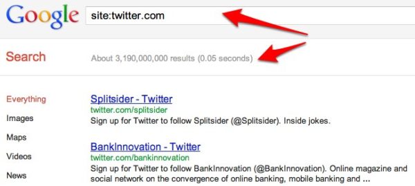 Site Twitter.com Google Search