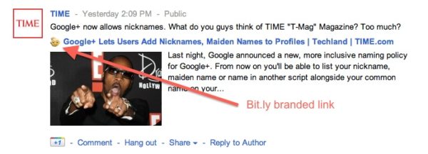 Time Link On Googleplus