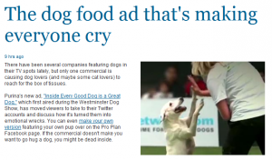 Dog Food Ad