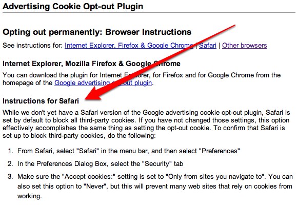 Opting Out Permanently  Browser Instructions Advertising Cookie Opt Out Plugin 1
