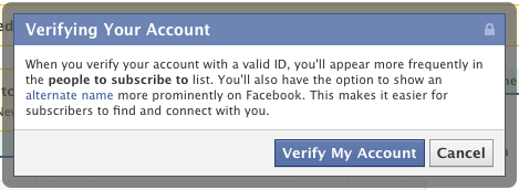 Why does Facebook require me to verify my account?