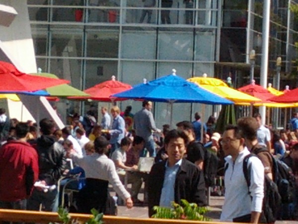 Google Campus on-location filming of 