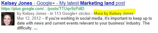 google authorship importance kelsey jones