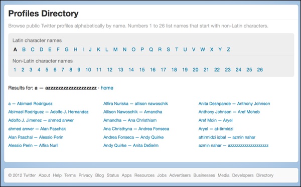 twitter-directory