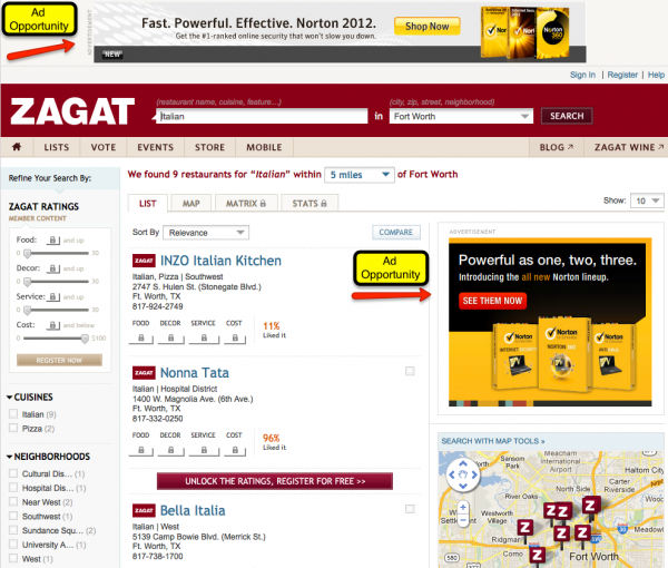 Zagat Local Advertising Opportunities1