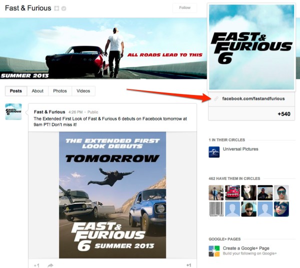 Fast & Furious - Google+