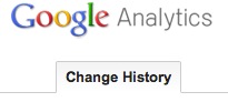 Analytics change history