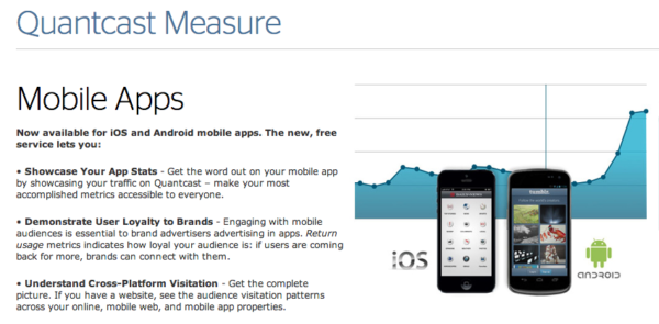 Quantcast Measure for Mobile Apps