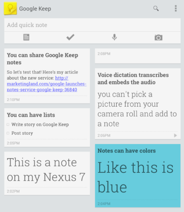 google note