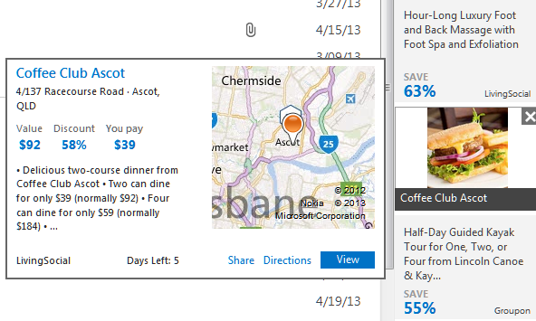 Outlook versaTile Map