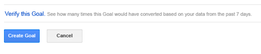 Google Analytics Goals Verification