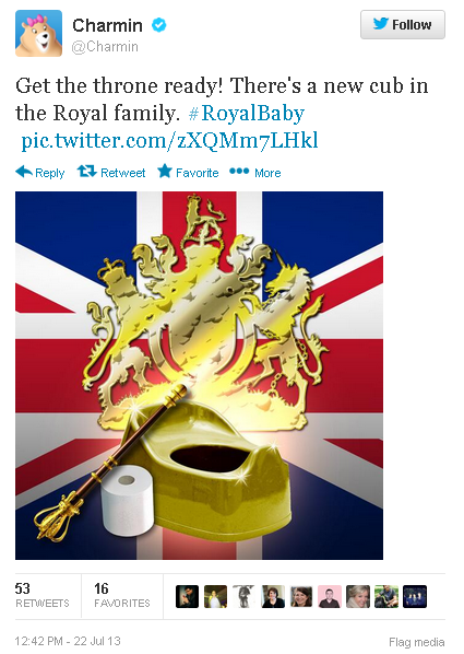 Charmin Royal Baby 1242 PM