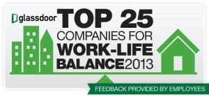 Glassdoor top 25 work-life balance logo