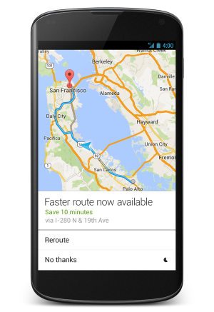 Google Map faster route