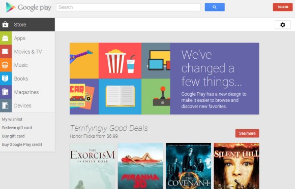 Google Play website gets its first redesign in years, looks like a big app