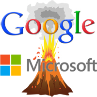 google-microsoft-logos-volcano