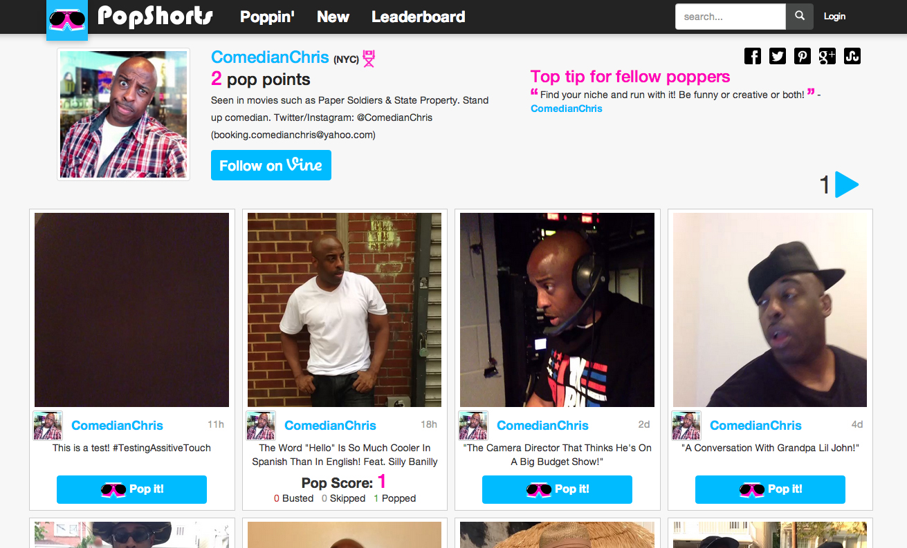 Video Vote-a-Thon: PopShorts Allows Users To Rate & Discover Instagram &  Vine Videos