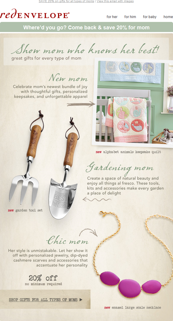 Red Envelope - Gifts for Mom