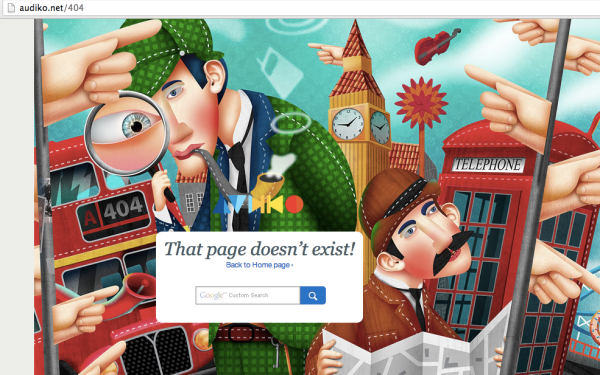 404 page site search