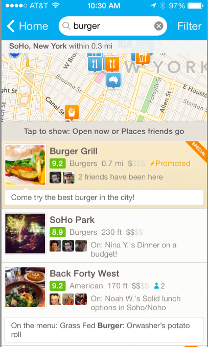 Foursquare ad