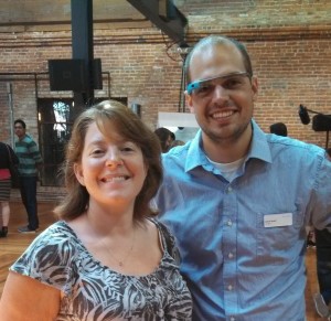 Devin Buell, Lead Glass Guide, with the author, Jenny Halasz