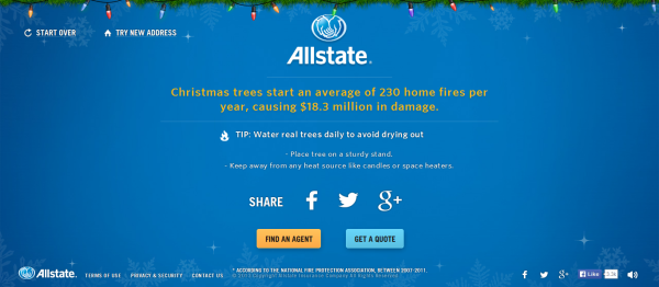 Allstate Home Decorator final screen