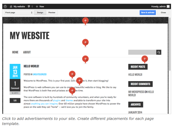 Google WordPress Plugin AdSense Add Ads To Your Site