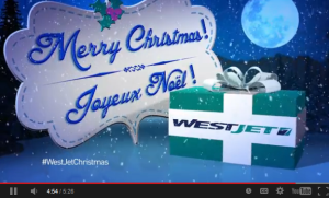 WestJet screen shot