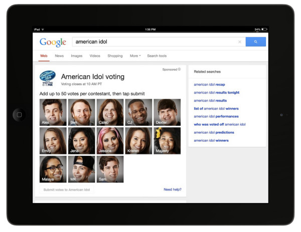 Google American Idol Pick