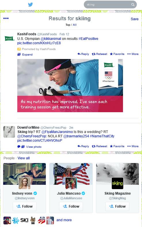 Twitter search results