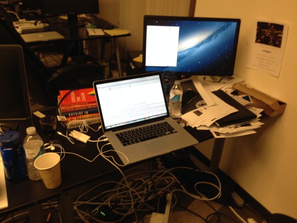Dan Slagen's work area