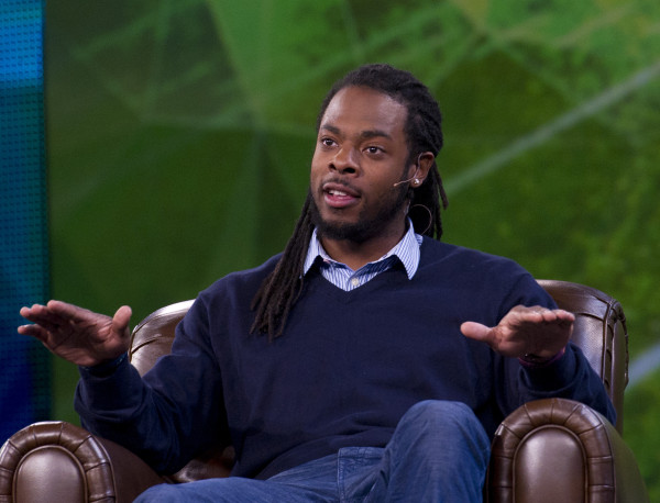 Richard Sherman speaks to 7,000 digital marketers. Photo courtesy of Adobe