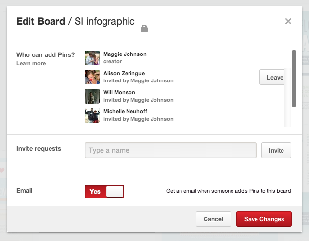 Pinterest Enables Users to Create Secret, Collaborative Boards