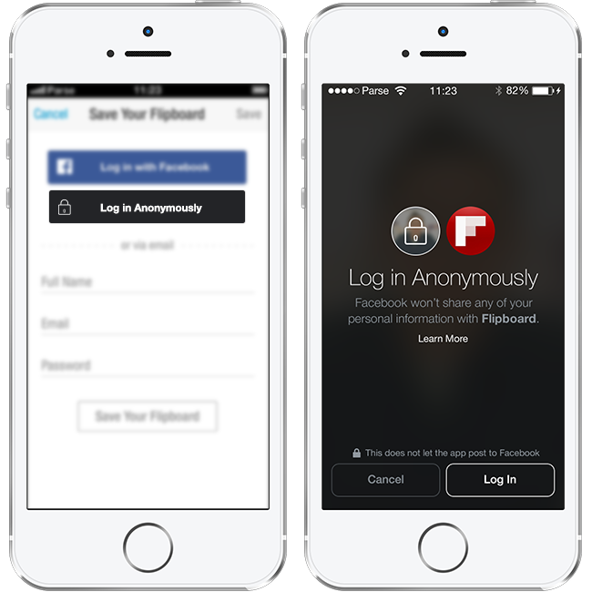 Facebook Will Give You The Ability To Login To Apps Anonymously