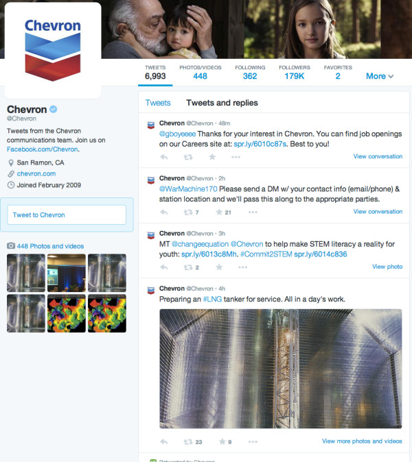 Chevron  Chevron  On Twitter