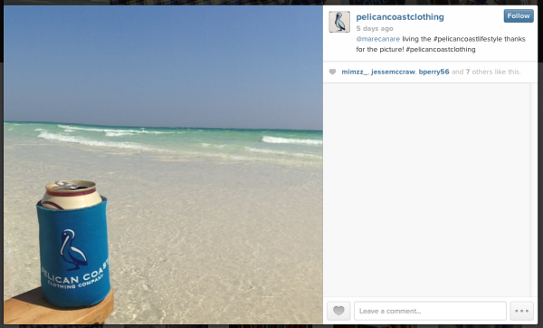 Pelican Coast Clothing Using Instagram to Feature Lifestyle of Brand