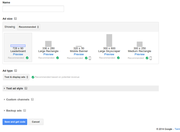 AdSense Ad Creation Process Updated