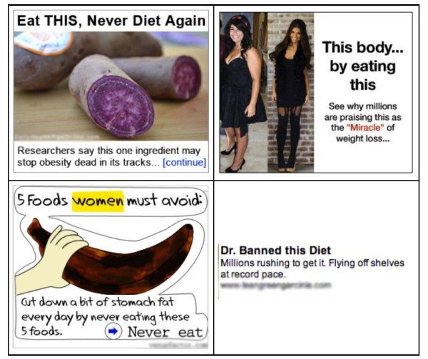 Source: TrustInAds.org Bad Ads Trend Alert: False Claims in Online Weight Loss Advertisement