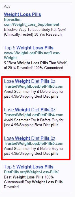 weight loss ads yahoo 