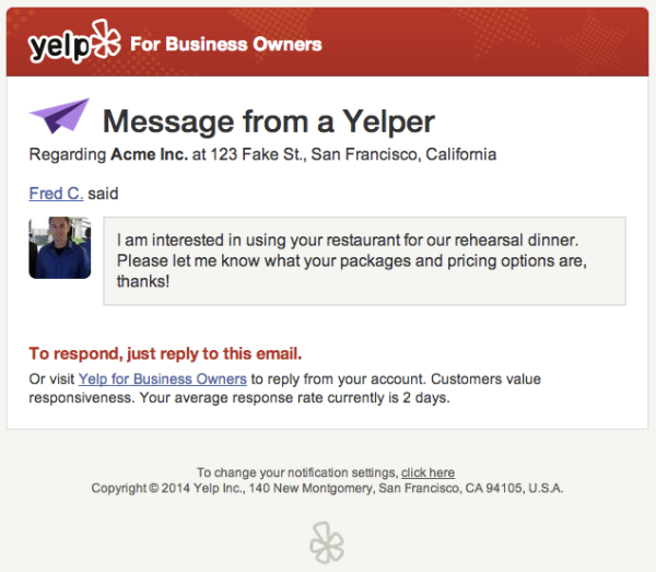 yelp-messages