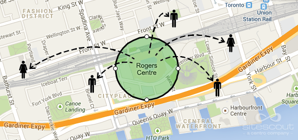 Mobile retargeting using hyperlocal GPS coordinates