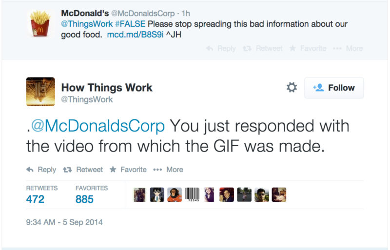 McDonald's Chicken McNuggets tweet