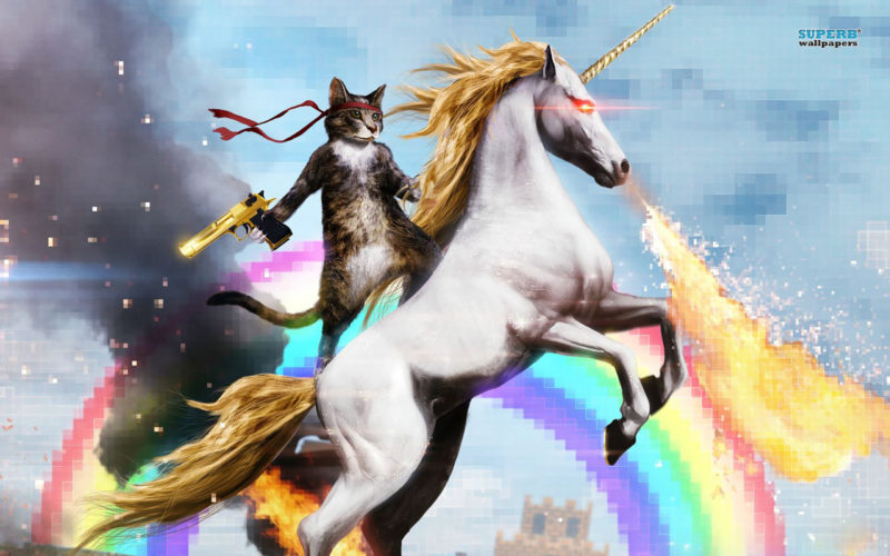 Bad Ass Unicorn.  via SuperbWallpapers