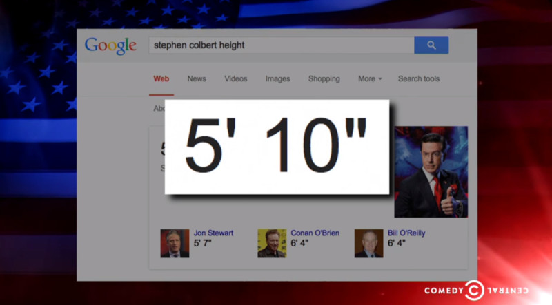 colbert report on height