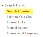 search queries button