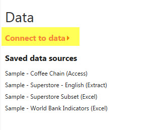 connect to data