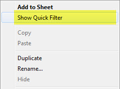 Quick Filter
