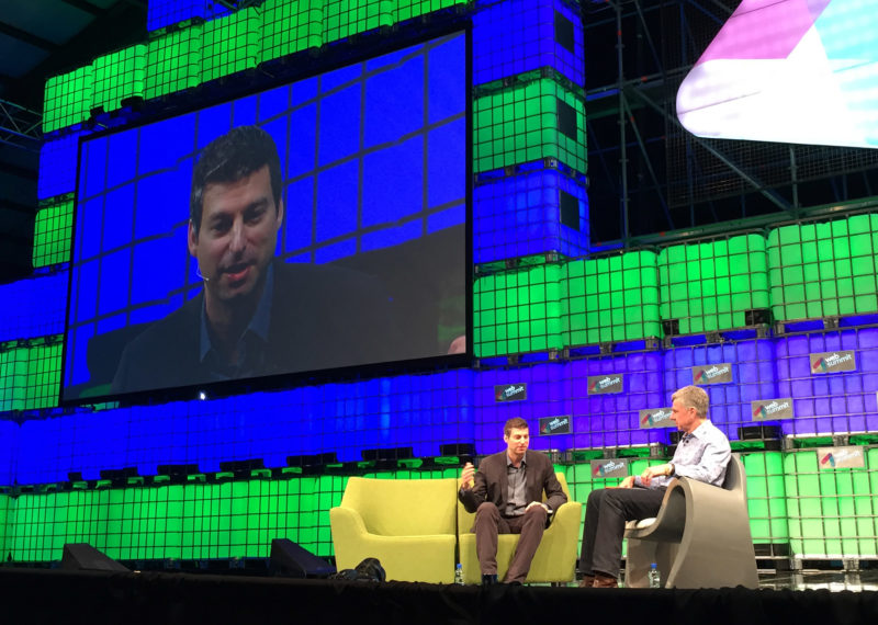 Twitter's Adam Bain (left) at Web Summit, November 5, 2014.